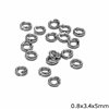 Silver 925 Jump Ring 0.6-0.9mm Rhodium Plated 
