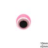 Plastic Evil Eye Bead 10mm with 2mm hole